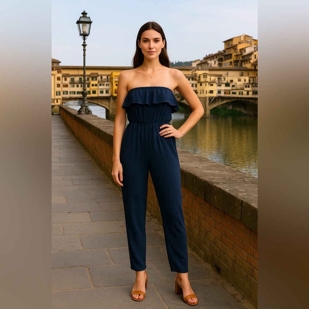 piazza italia jumpsuit with pockets made in Italy Aug sale